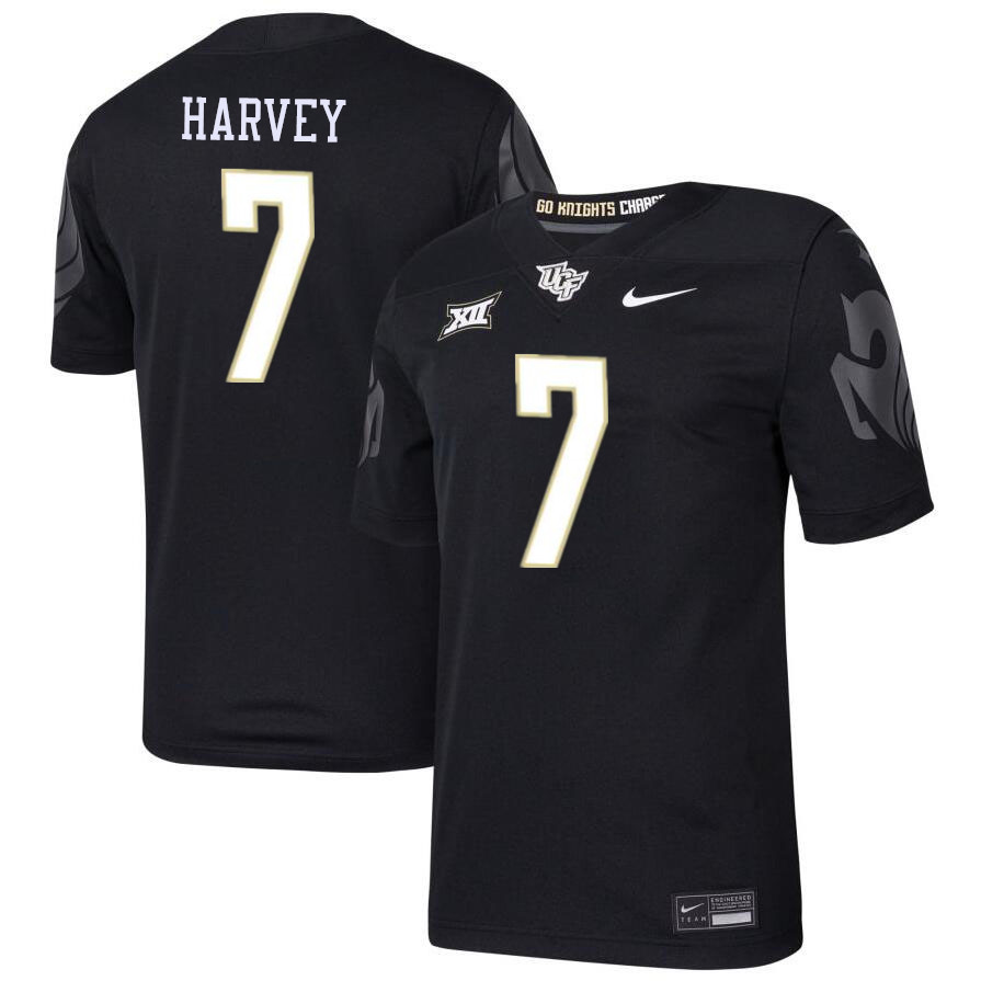 #7 RJ Harvey UCF Knights Jerseys Football Stitched-Black